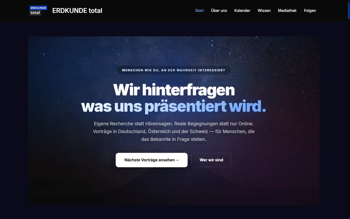 Startseite von erdkundetotal.com