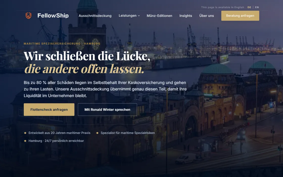Startseite von fellowshiphamburg.com